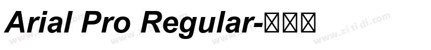 Arial Pro Regular字体转换